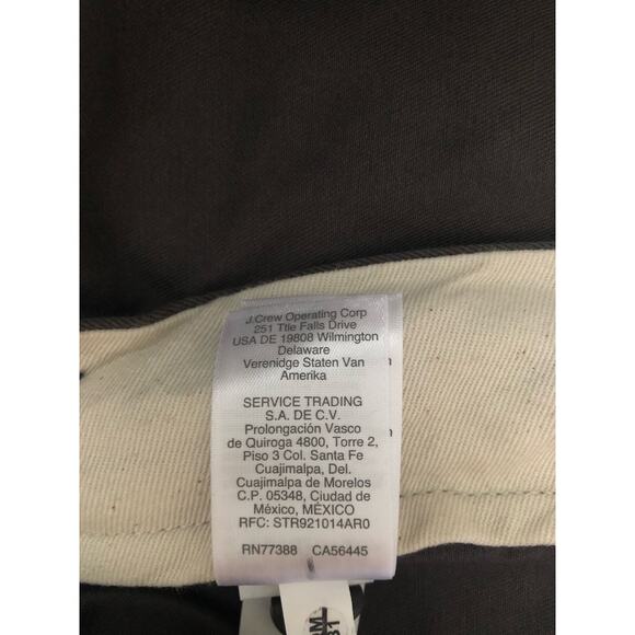 New J.Crew Always 484 Men Slim fit stretch chino pant Gray Size 44x34 - Picture 12 of 13